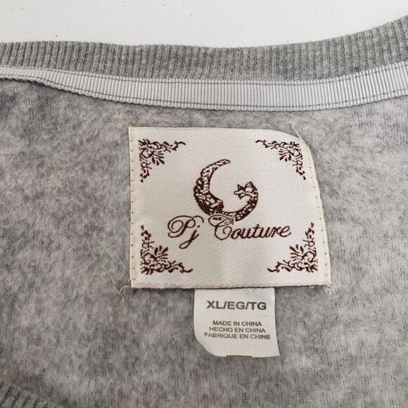 PJ Couture Cool Vibes Santa Christmas Holiday Pajamas Soft Fleece Top Size XL - Picture 4 of 6